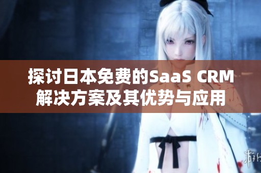 探讨日本免费的SaaS CRM解决方案及其优势与应用