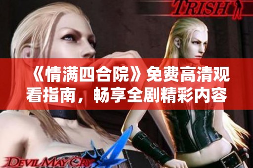 《情满四合院》免费高清观看指南，畅享全剧精彩内容