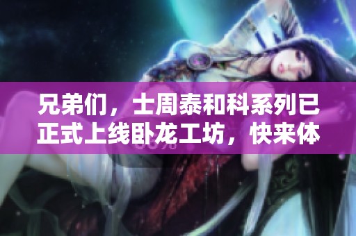 兄弟们，士周泰和科系列已正式上线卧龙工坊，快来体验吧