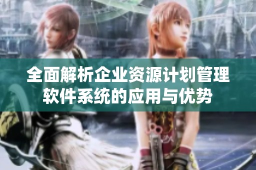 全面解析企业资源计划管理软件系统的应用与优势
