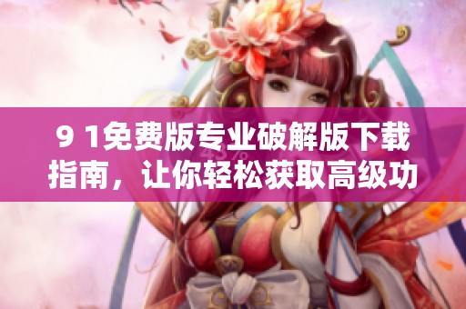 9 1免费版专业破解版下载指南，让你轻松获取高级功能