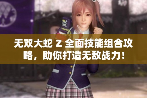无双大蛇 Z 全面技能组合攻略，助你打造无敌战力！