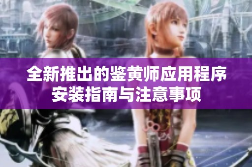 全新推出的鉴黄师应用程序安装指南与注意事项