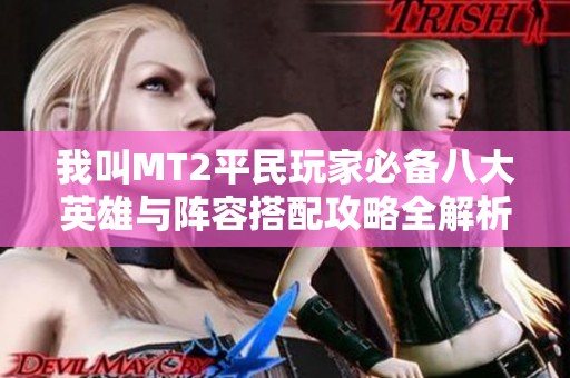 我叫MT2平民玩家必备八大英雄与阵容搭配攻略全解析