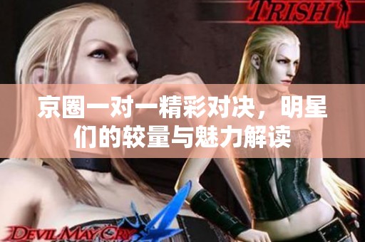 京圈一对一精彩对决，明星们的较量与魅力解读