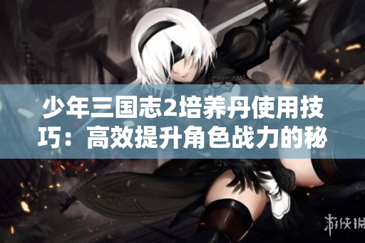 少年三国志2培养丹使用技巧：高效提升角色战力的秘籍分享