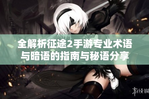 全解析征途2手游专业术语与暗语的指南与秘语分享