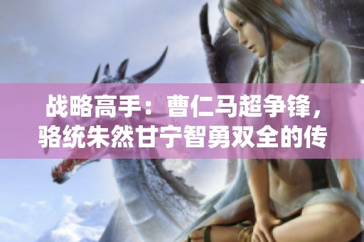 战略高手：曹仁马超争锋，骆统朱然甘宁智勇双全的传奇对决