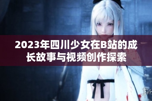 2023年四川少女在B站的成长故事与视频创作探索