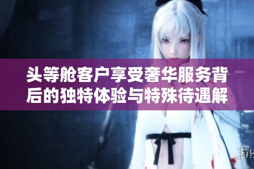 头等舱客户享受奢华服务背后的独特体验与特殊待遇解析