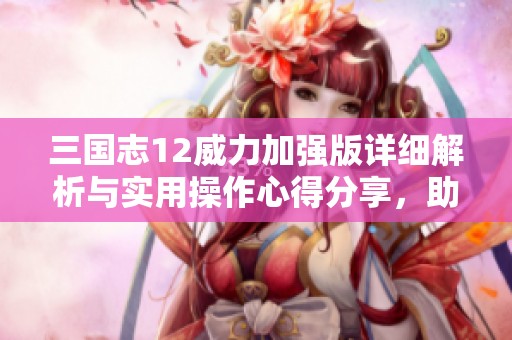 三国志12威力加强版详细解析与实用操作心得分享，助你战无不胜