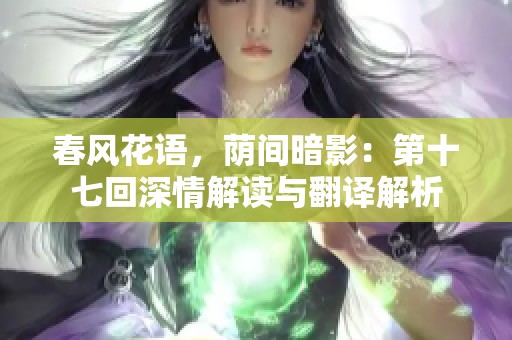 春风花语，荫间暗影：第十七回深情解读与翻译解析