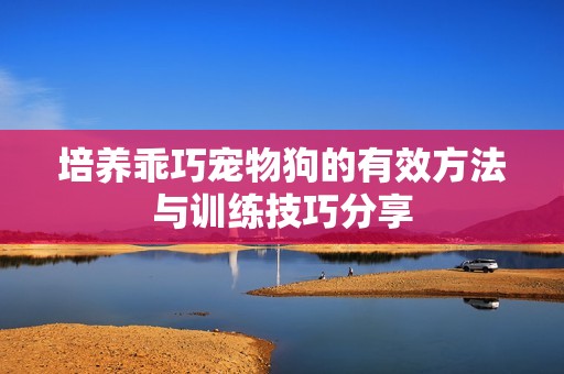 培养乖巧宠物狗的有效方法与训练技巧分享