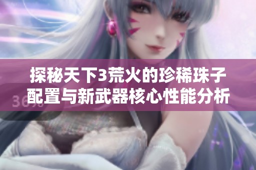 探秘天下3荒火的珍稀珠子配置与新武器核心性能分析