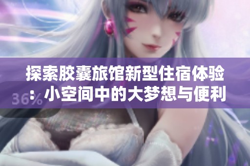 探索胶囊旅馆新型住宿体验：小空间中的大梦想与便利