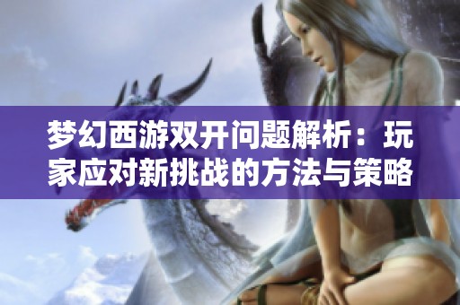 梦幻西游双开问题解析：玩家应对新挑战的方法与策略探讨