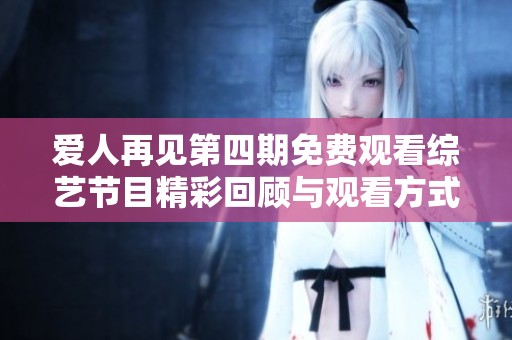 爱人再见第四期免费观看综艺节目精彩回顾与观看方式详解