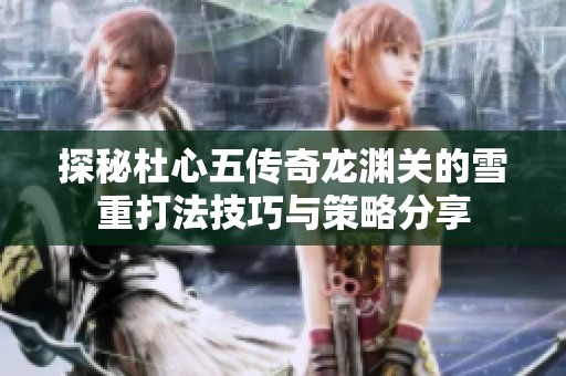 探秘杜心五传奇龙渊关的雪重打法技巧与策略分享