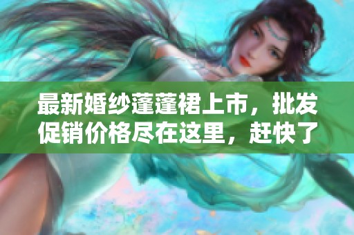 最新婚纱蓬蓬裙上市，批发促销价格尽在这里，赶快了解！