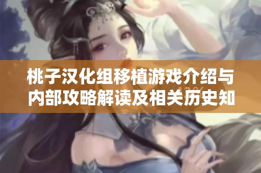 桃子汉化组移植游戏介绍与内部攻略解读及相关历史知识分享