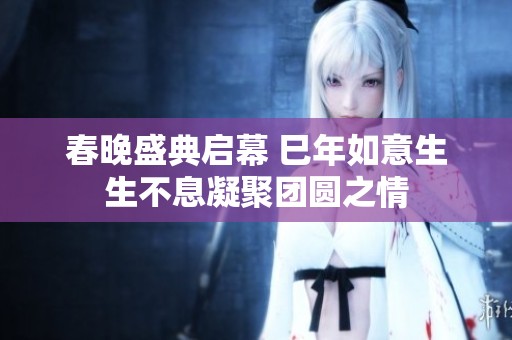 春晚盛典启幕 巳年如意生生不息凝聚团圆之情