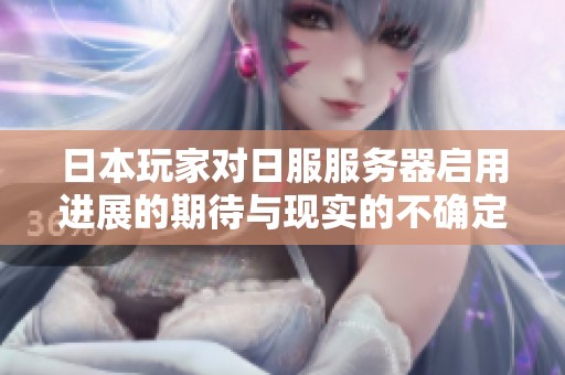 日本玩家对日服服务器启用进展的期待与现实的不确定性分析