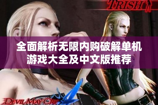 全面解析无限内购破解单机游戏大全及中文版推荐