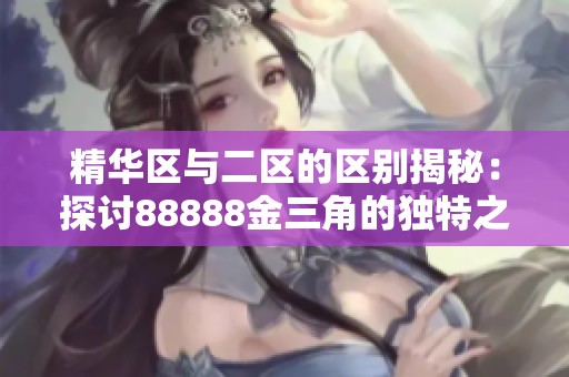 精华区与二区的区别揭秘：探讨88888金三角的独特之处