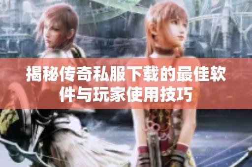 揭秘传奇私服下载的最佳软件与玩家使用技巧
