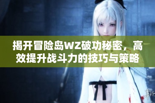 揭开冒险岛WZ破功秘密，高效提升战斗力的技巧与策略
