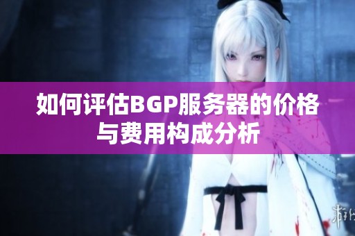 如何评估BGP服务器的价格与费用构成分析