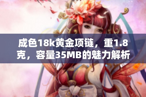 成色18k黄金项链，重1.8克，容量35MB的魅力解析