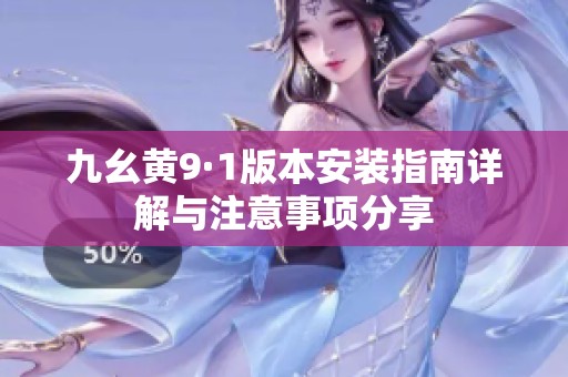 九幺黄9·1版本安装指南详解与注意事项分享