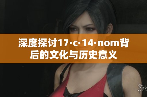 深度探讨17·c·14·nom背后的文化与历史意义