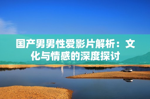 国产男男性爱影片解析：文化与情感的深度探讨